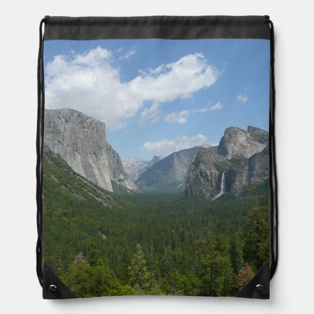 Inspiration Point in Yosemite National Park Drawstring Bag (Front)