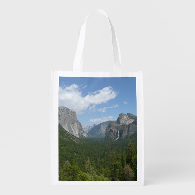 Inspiration Point in Yosemite National Park Grocery Bag (Front)