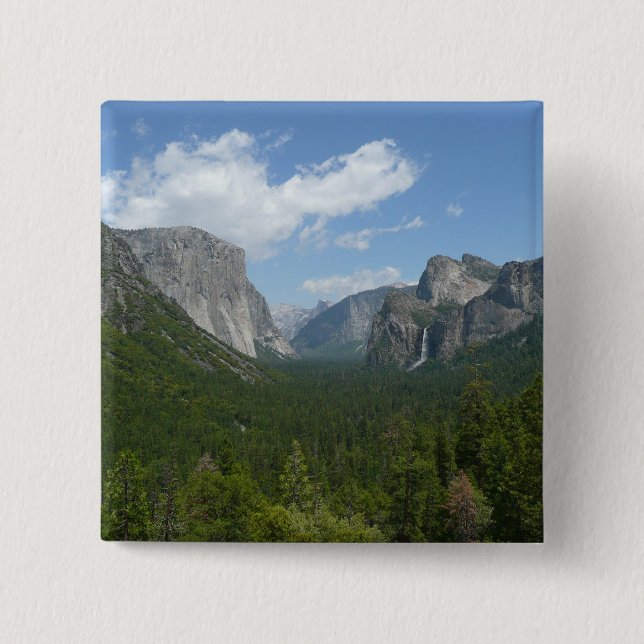 Inspiration Point in Yosemite National Park Pinback Button (Front)