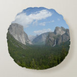 Inspiration Point in Yosemite National Park Round Pillow