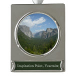 Inspiration Point in Yosemite National Park Silver Plated Banner Ornament