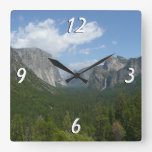 Inspiration Point in Yosemite National Park Square Wall Clock