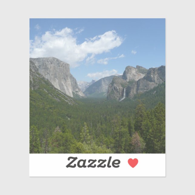 Inspiration Point in Yosemite National Park Sticker (Sheet)