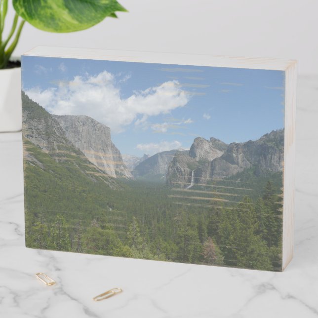 Inspiration Point in Yosemite National Park Wooden Box Sign (In Situ Horizontal)