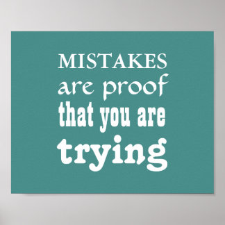 Mistake Posters | Zazzle