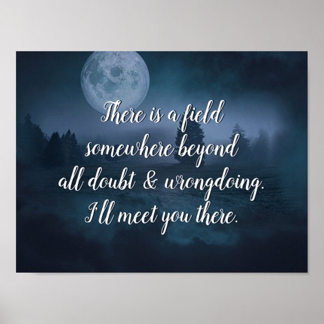 Inspiration Quote I'll meet you there. Poster (Front)