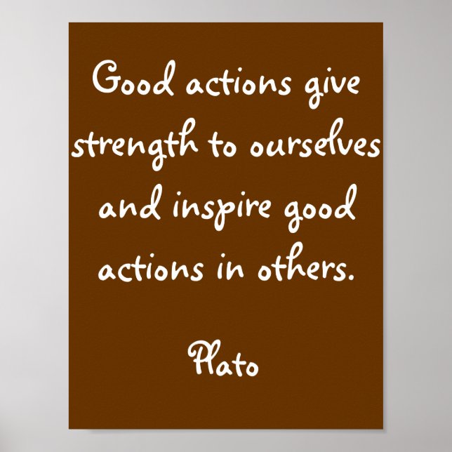 Inspiration Quote Poster Art Print (Front)