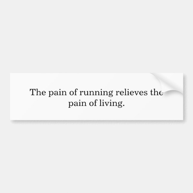 Inspiration runners  bumper sticker (Front)