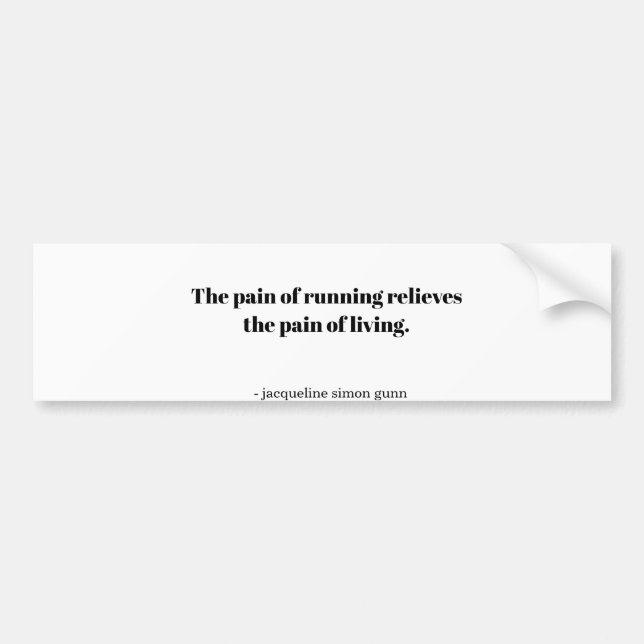 Inspiration runners  bumper sticker (Front)