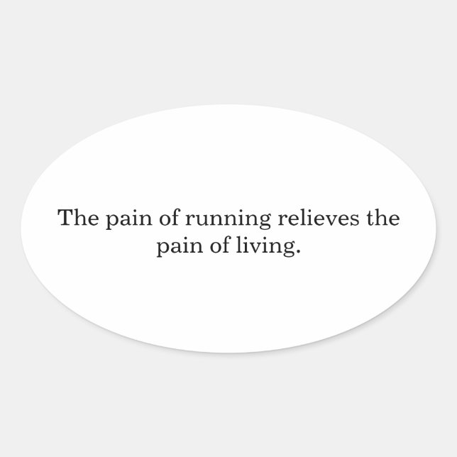 Inspiration runners  oval sticker (Front)