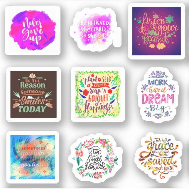 Inspiration theme set sticker (Front)