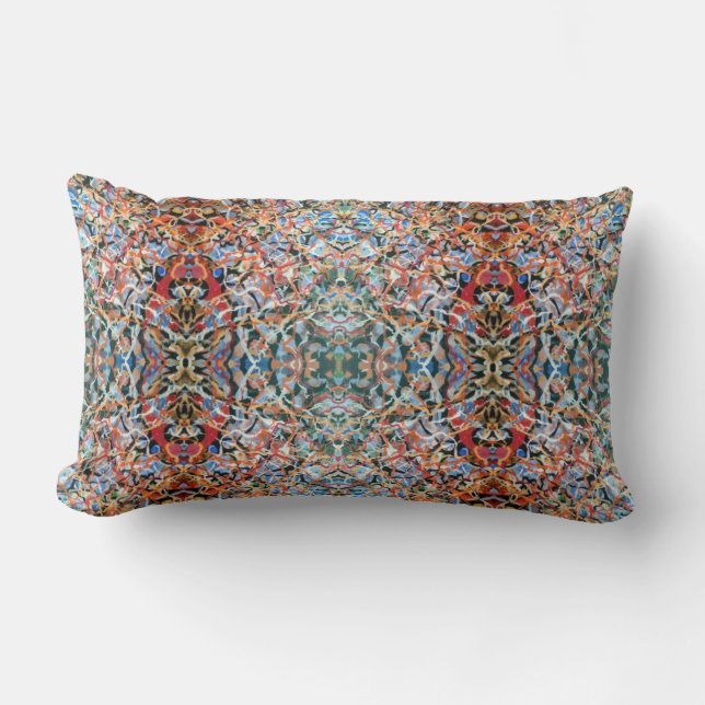 inspiration throw pillow, mirror image lumbar pillow (Front)