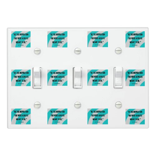 Inspiration Triple Light Switch Cover