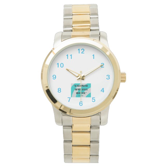 Inspiration Unisex Oversized Two-Tone Watch (Front)