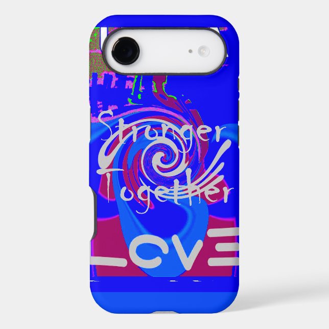 Inspiration USA We Are Stronger Together With Love Case-Mate iPhone Case (Back)