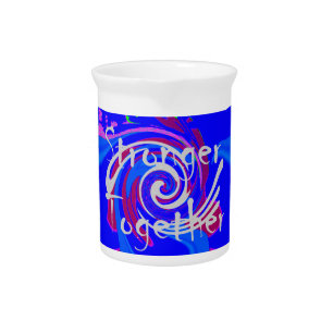 Inspiration USA We Are Stronger Together With Love Pitcher