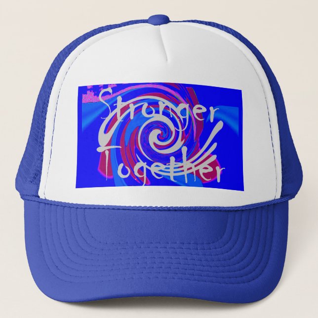 Inspiration USA We Are Stronger Together With Love Trucker Hat (Front)