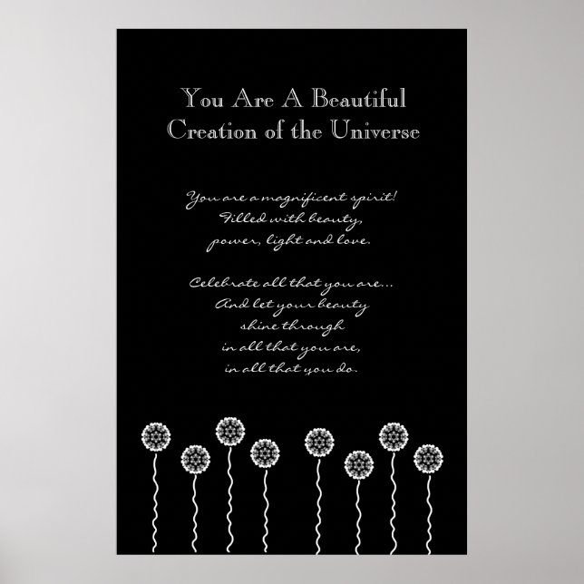 Inspiration White Flowers V002 Poster (Front)