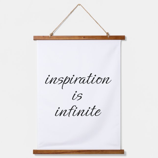 Inspiration Wood Topped Wall Tapestry (Front)