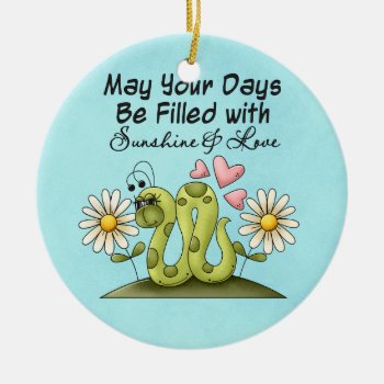 Inspiration Worm Ornament by doodlesfunornaments at Zazzle