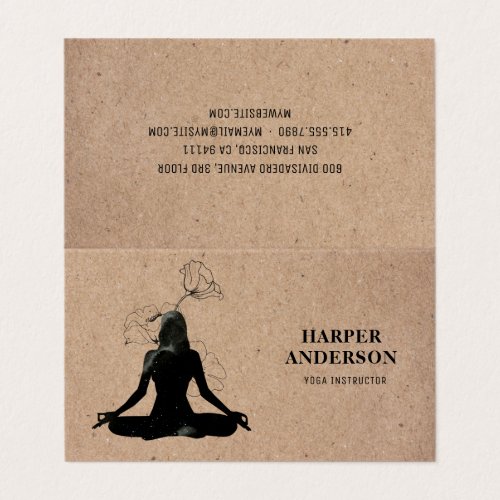 Inspiration Yoga Instructor Professional  Business Card