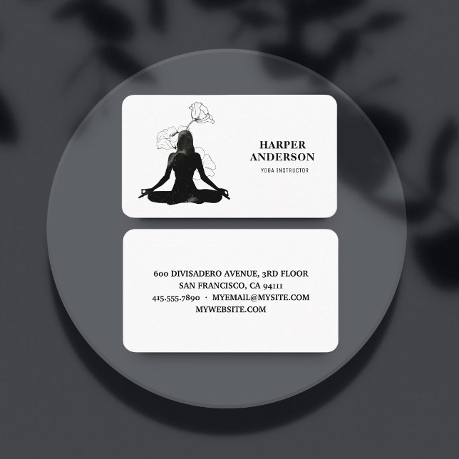 Inspiration Yoga Instructor Professional  Business Card (Creator Uploaded)