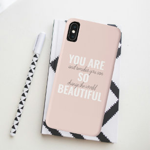 Inspiration You Are So Beautiful Positive Quote  iPhone XS Max Case