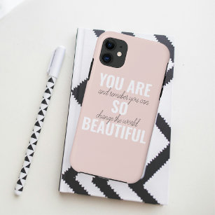 Inspiration You Are So Beautiful Positive Quote  iPhone 11 Case