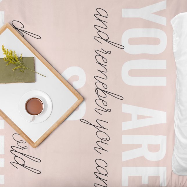 Inspiration You Are So Beautiful Positive Quote  Duvet Cover (Creator Uploaded)