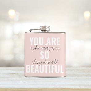 Inspiration You Are So Beautiful Positive Quote  Flask