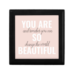 Inspiration You Are So Beautiful Positive Quote  Gift Box