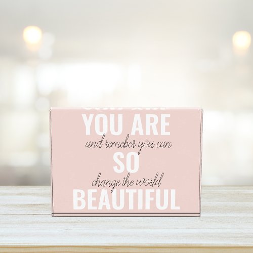 Inspiration You Are So Beautiful Positive Quote  Photo Block
