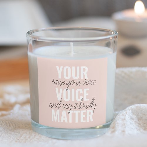 Inspiration Your Voice Matter Motivation Quote Square Sticker