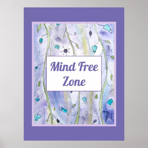 Inspiration Zen Positive Vibe Energy Flow Yoga Poster