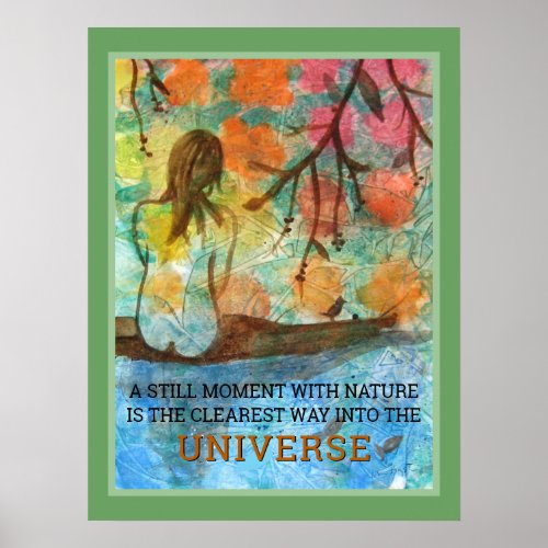 Inspiration Zen Yogi Universe Energy Poster