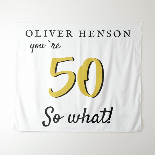 Inspirational 50th Birthday Party Backdrop