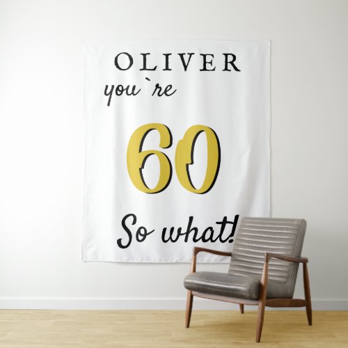 Inspirational 60th Birthday Party Backdrop