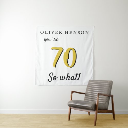 Inspirational 70th Birthday Party Backdrop