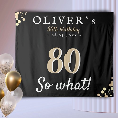 Inspirational 80th Birthday Party Backdrop