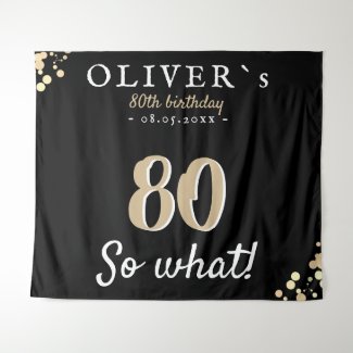 Inspirational 80th Birthday Party Backdrop