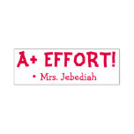 [ Thumbnail: Inspirational "A+ Effort!" Teacher Rubber Stamp ]