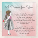 Inspirational A Prayer for You  Glass Coaster<br><div class="desc">A sweet and beautiful hand-drawn and painted piece named Free Hearts with words. ⭐You can be creative and customize all my designs by adding text, changing the background color on most designs and much more using Zazzle's awesome design tools. Simply click on the "Customize" button. ⭐You can also "TRANSFER ANY...</div>