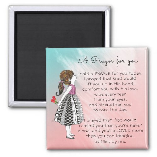 Inspirational A Prayer for You Poster Magnet