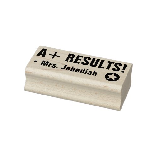 Inspirational A RESULTS Tutor Rubber Stamp