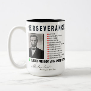 INSPIRATIONAL ABRAHAM LINCOLN Two-Tone COFFEE MUG