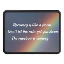 Inspirational Addiction Recovery Rainbow Sobriety Hitch Cover