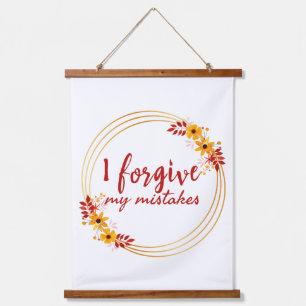 inspirational affirmations about self acceptance hanging tapestry