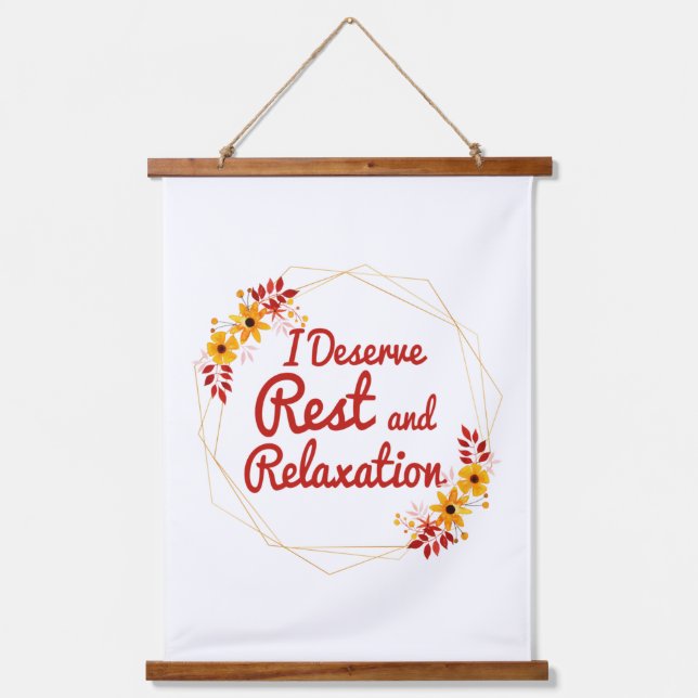 inspirational affirmations for self acceptance  hanging tapestry (Front)