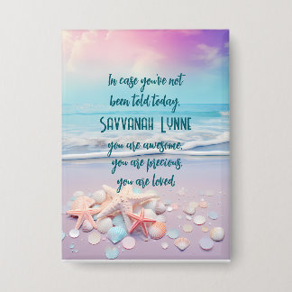 Inspirational Affirmations Personalized Button