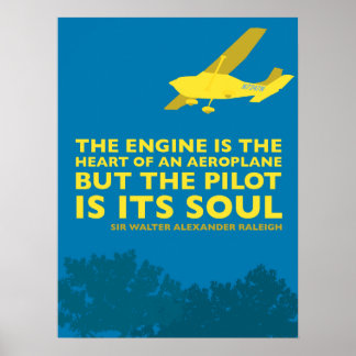 Inspirational airplane & flying poster